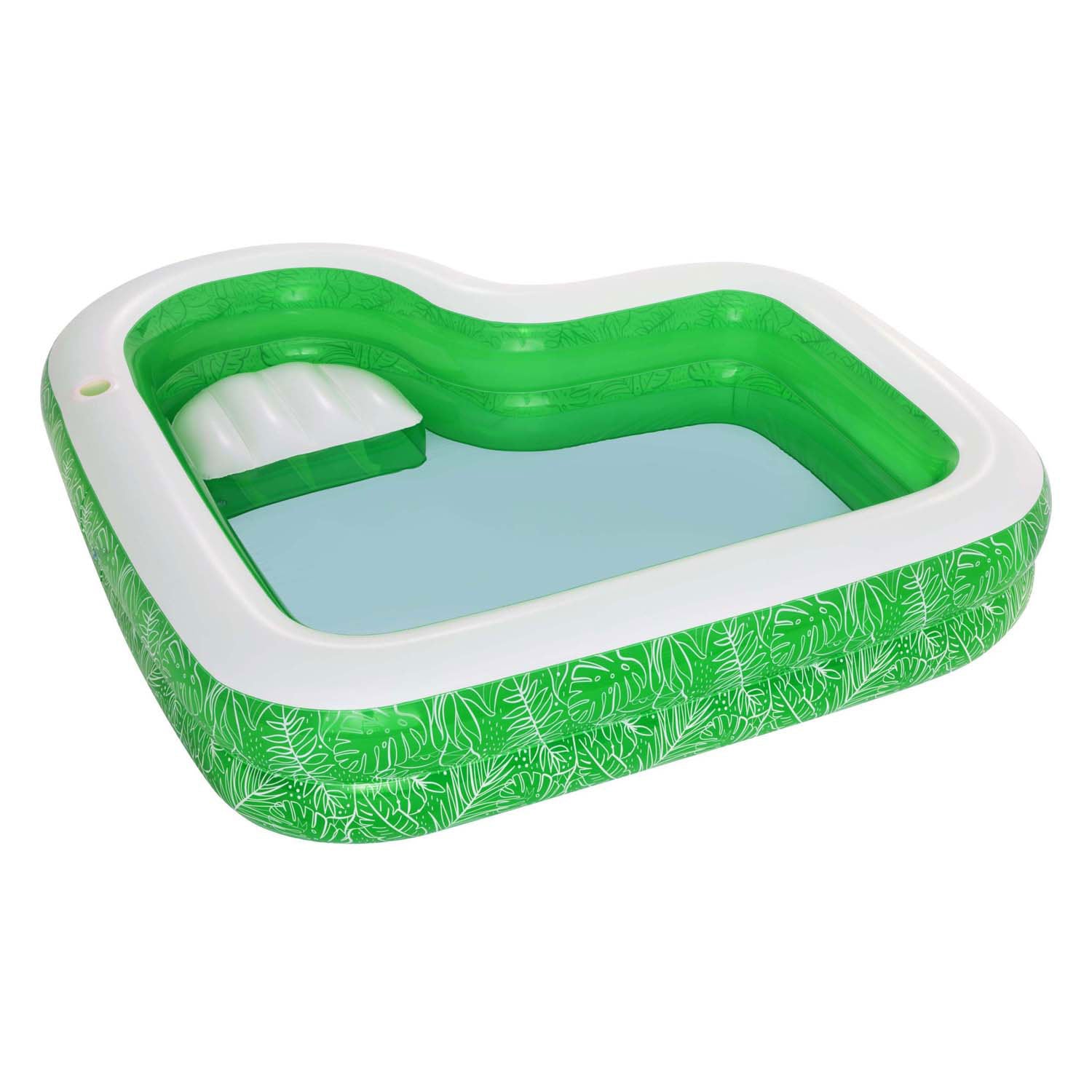 Bestway familiebad rechthoekig tropisch paradijs met zitje, 231cm