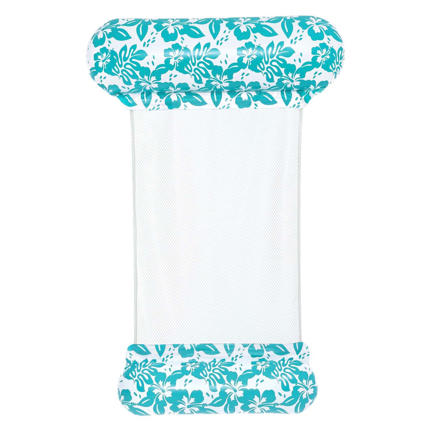 Bestway bloemen luchtbed met netbodem, 114cm