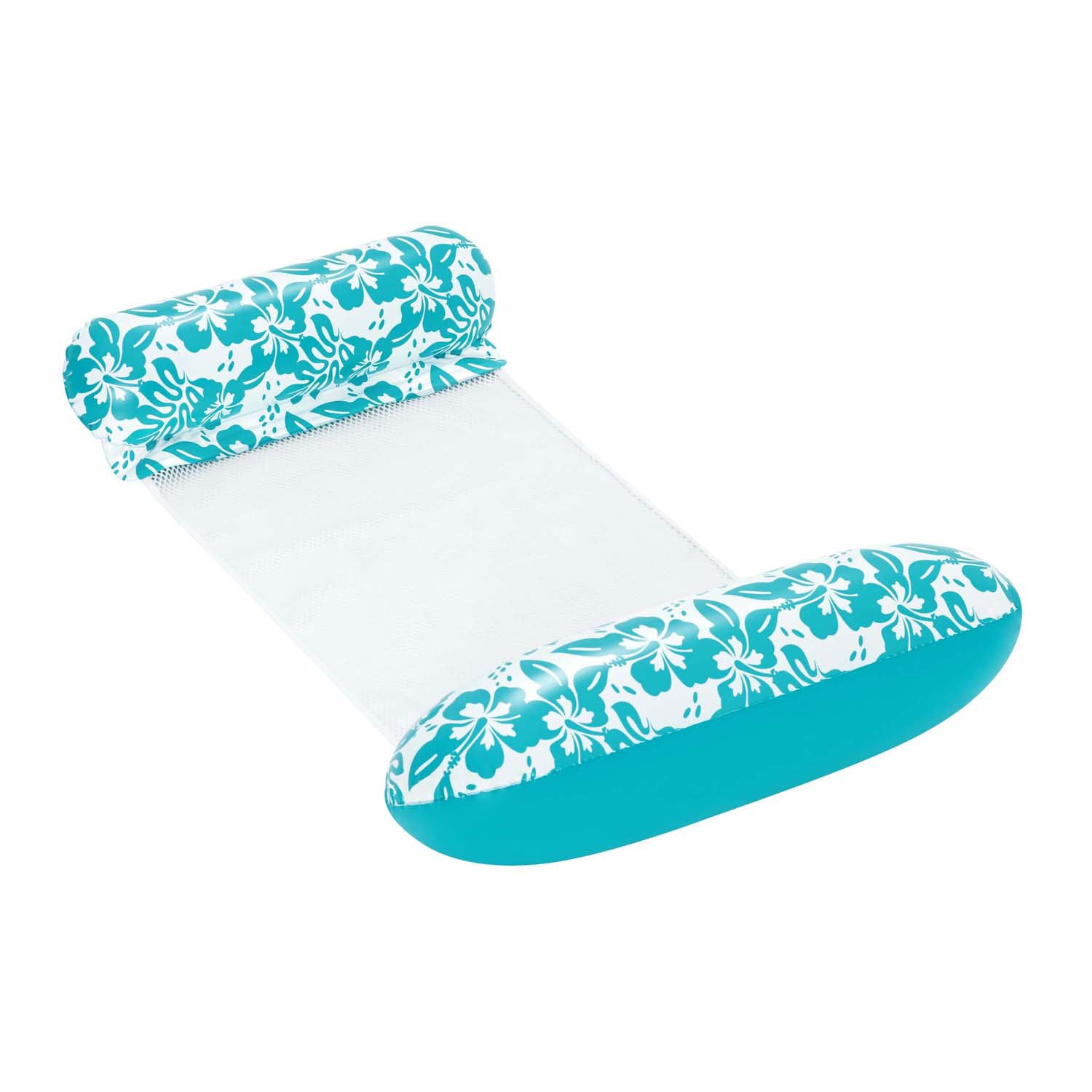 Bestway bloemen luchtbed met netbodem, 114cm