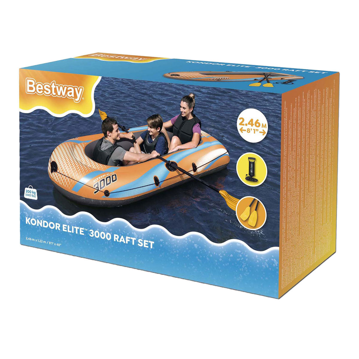 Bestway laars kondor elite 3000 set opblaasbaar