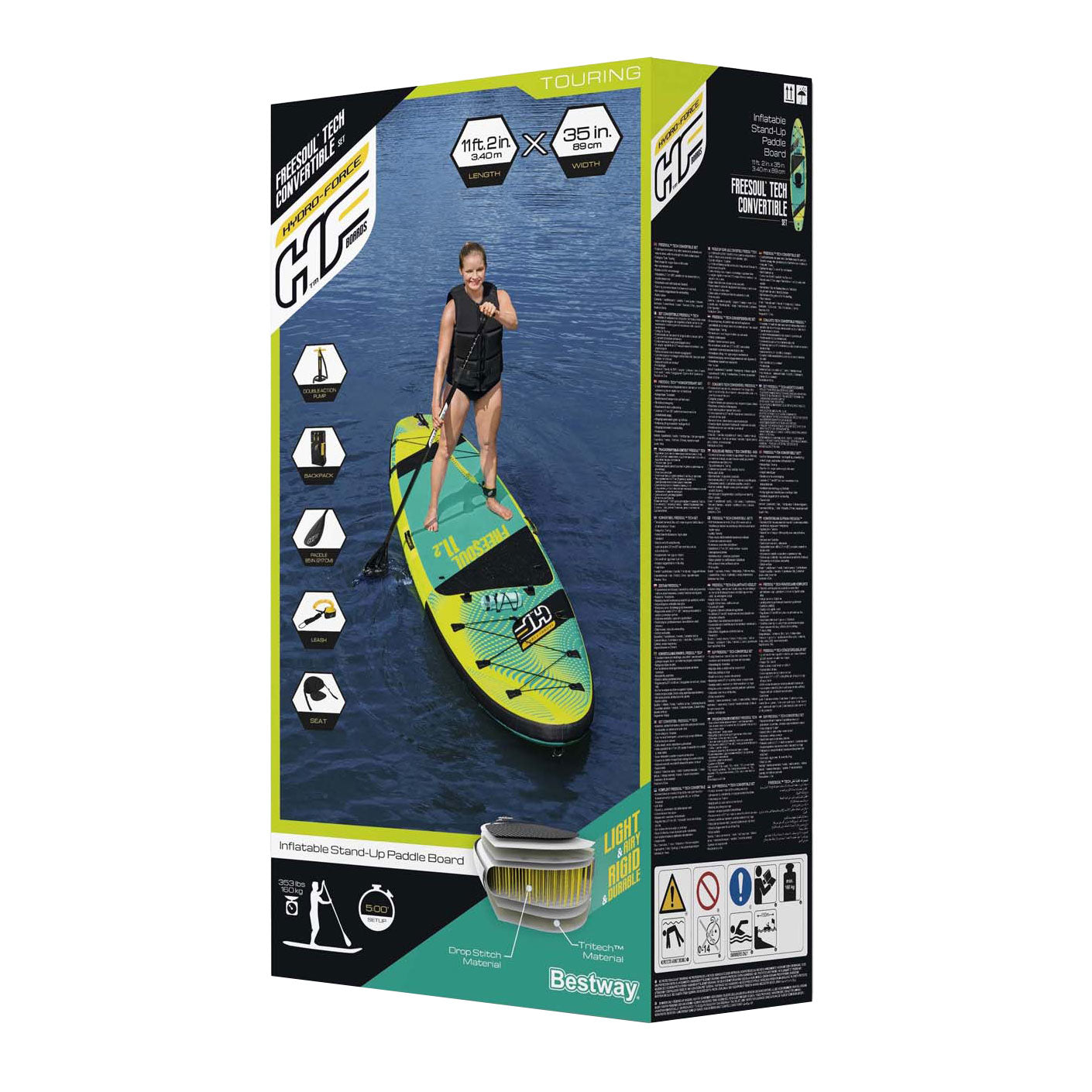 Bestway hydro force sup board freesoul tech verwisselbare set