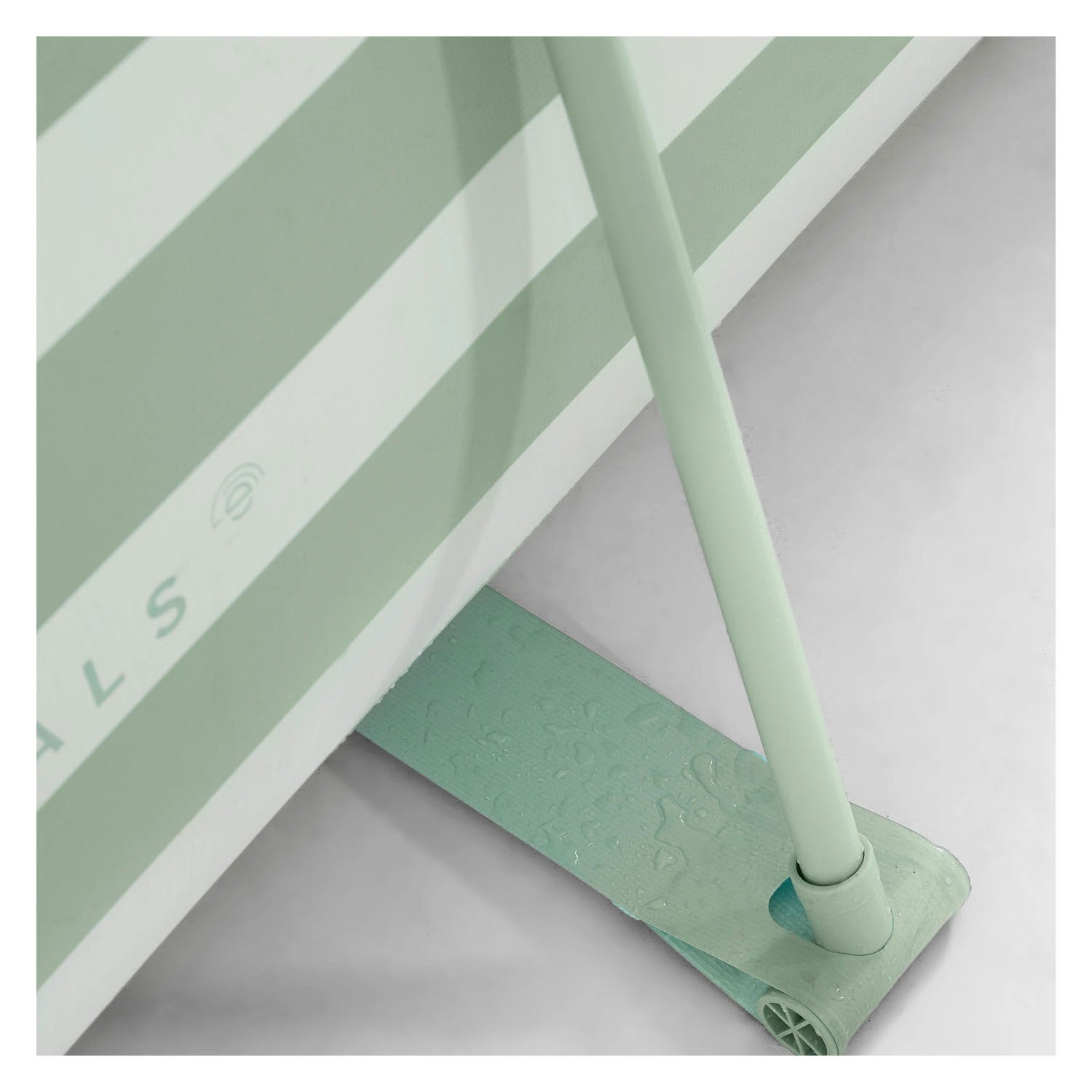 Zwembenodigdheden luxe groen gestreept zwembad, 300x200x75cm