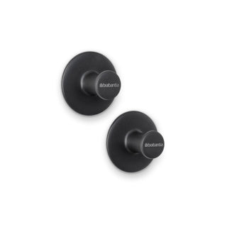Brabantia renew handdoekhaakjes, set van 2 - donkergrijs
