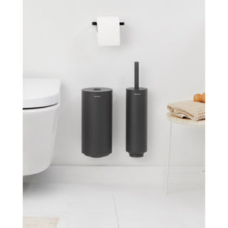 Brabantia mindset toiletaccessoires, set van 3 mineraal oneindig grijs