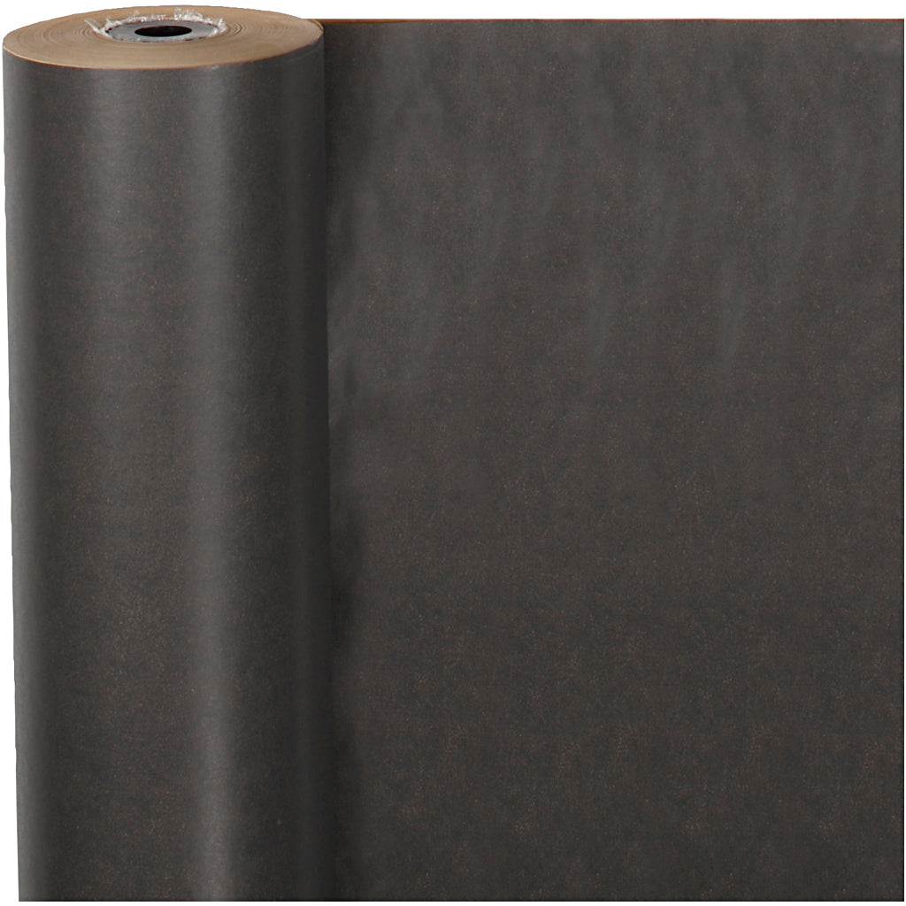 Cadeaupapier, b: 50 cm, 60 gr, zwart, 100 m 1 rol