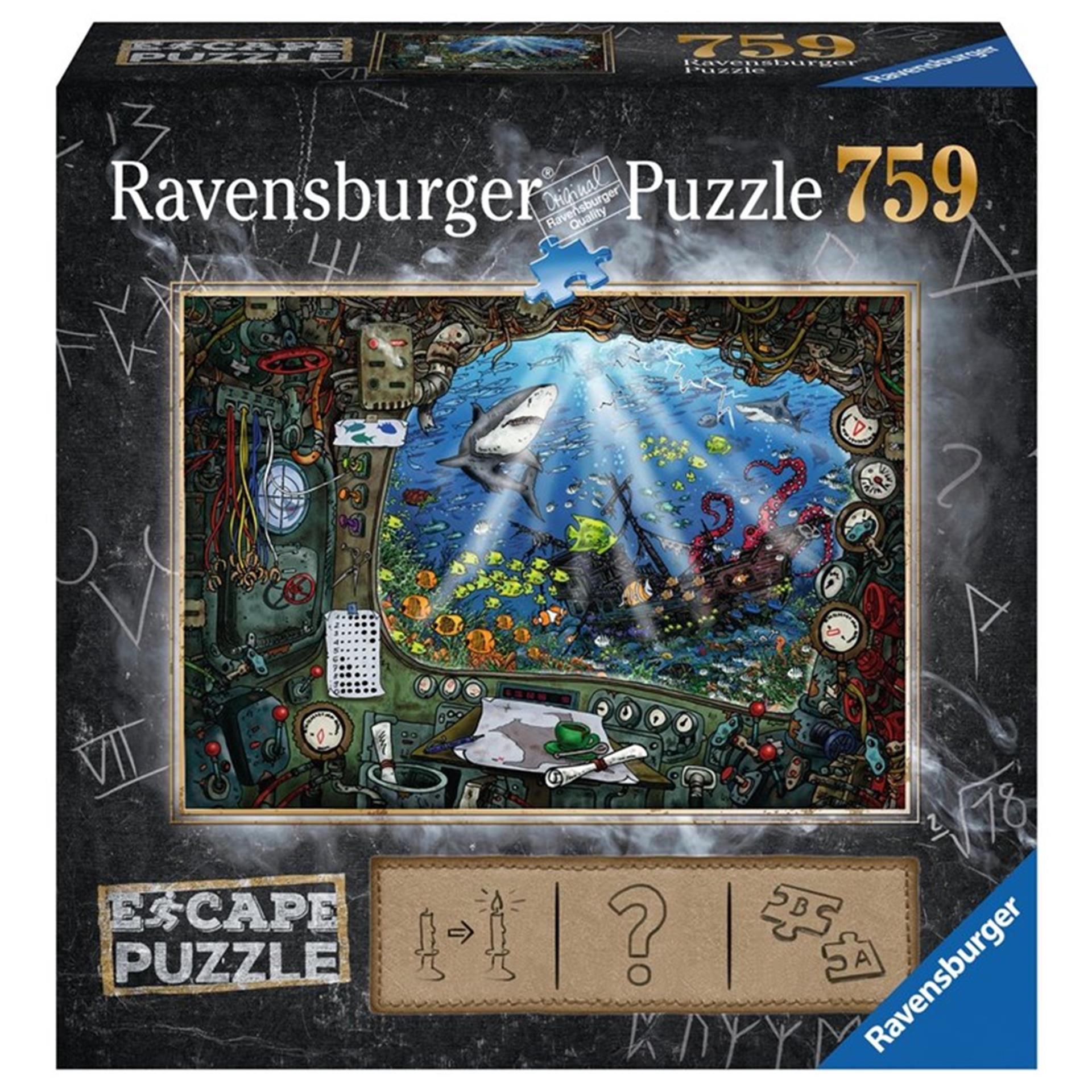 Ravensburger Escape Room Puzzel - De Onderzeeër, 759st.