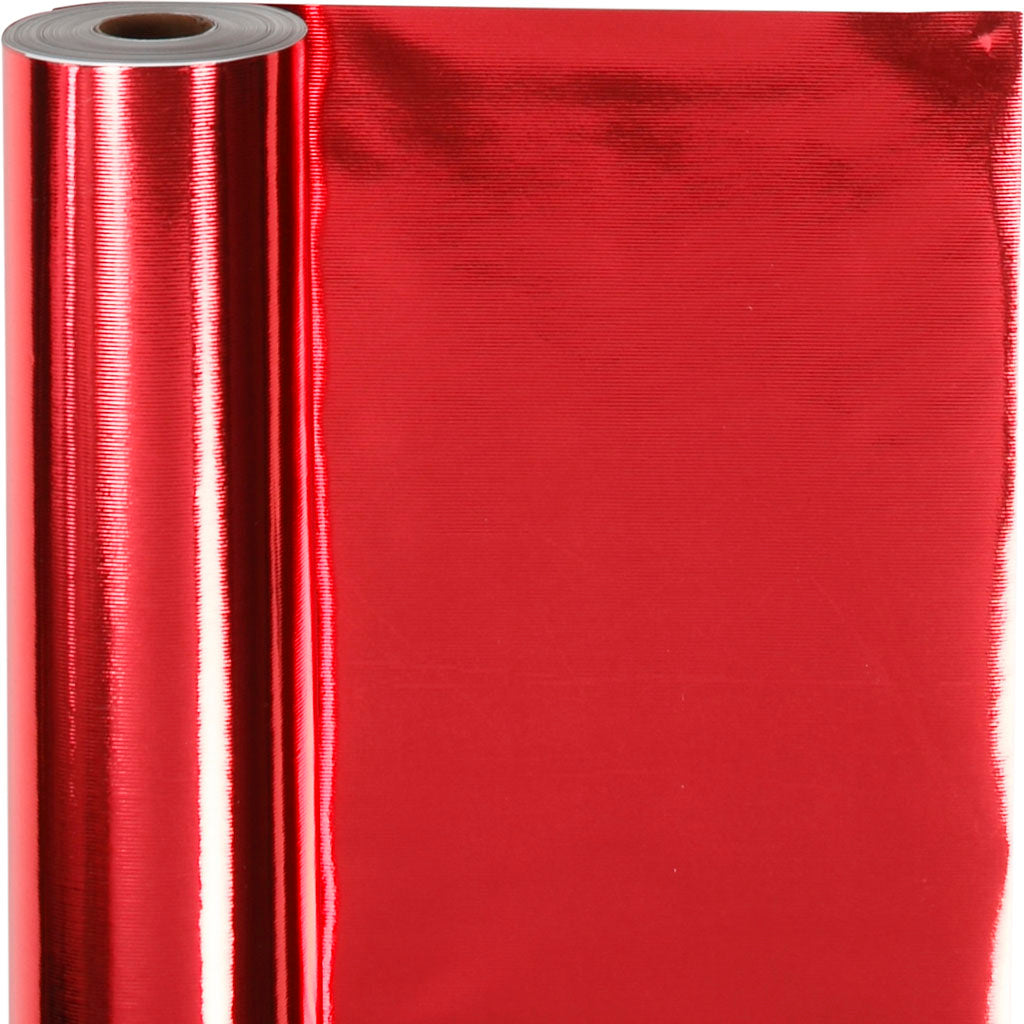 Cadeaupapier, b: 50 cm, 65 gr, rood, 100 m 1 rol