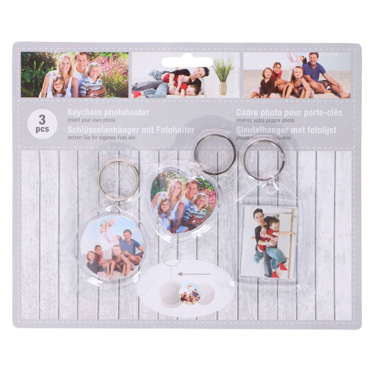 Sleutelhangers met fotolijst, 3e.