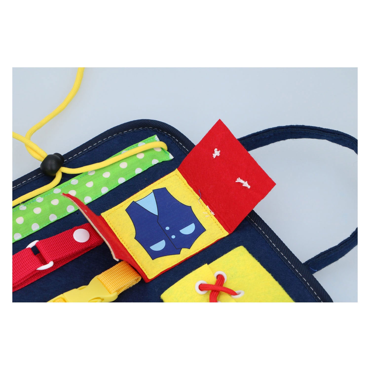 Kleding leren knopen set