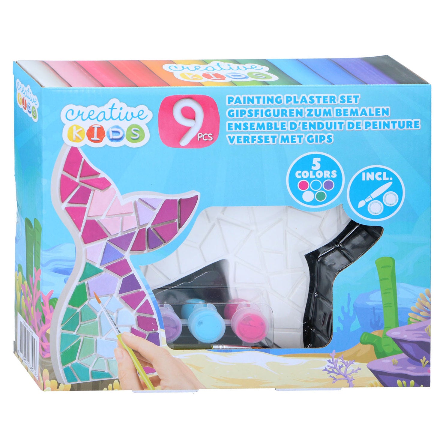 Gips verfpatronen, 9dlg.