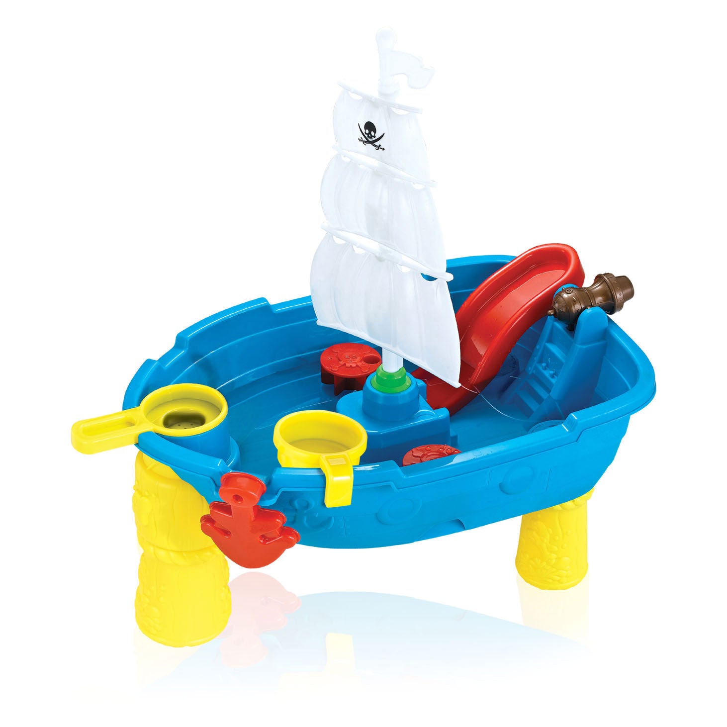 Zand - en watertafel piratenboot, 19dlg.