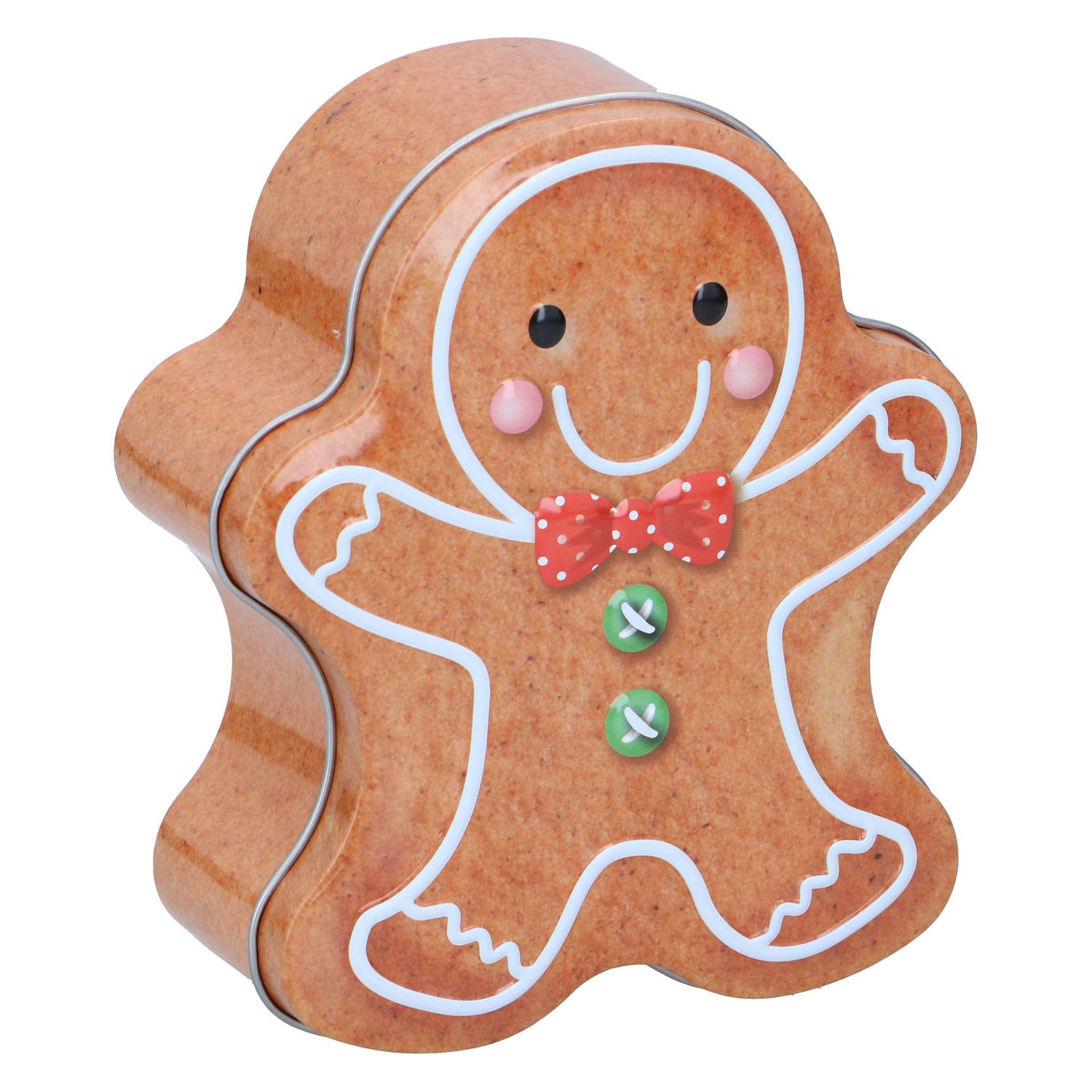 Tinnen kerstvoorraadblik voor koekjes