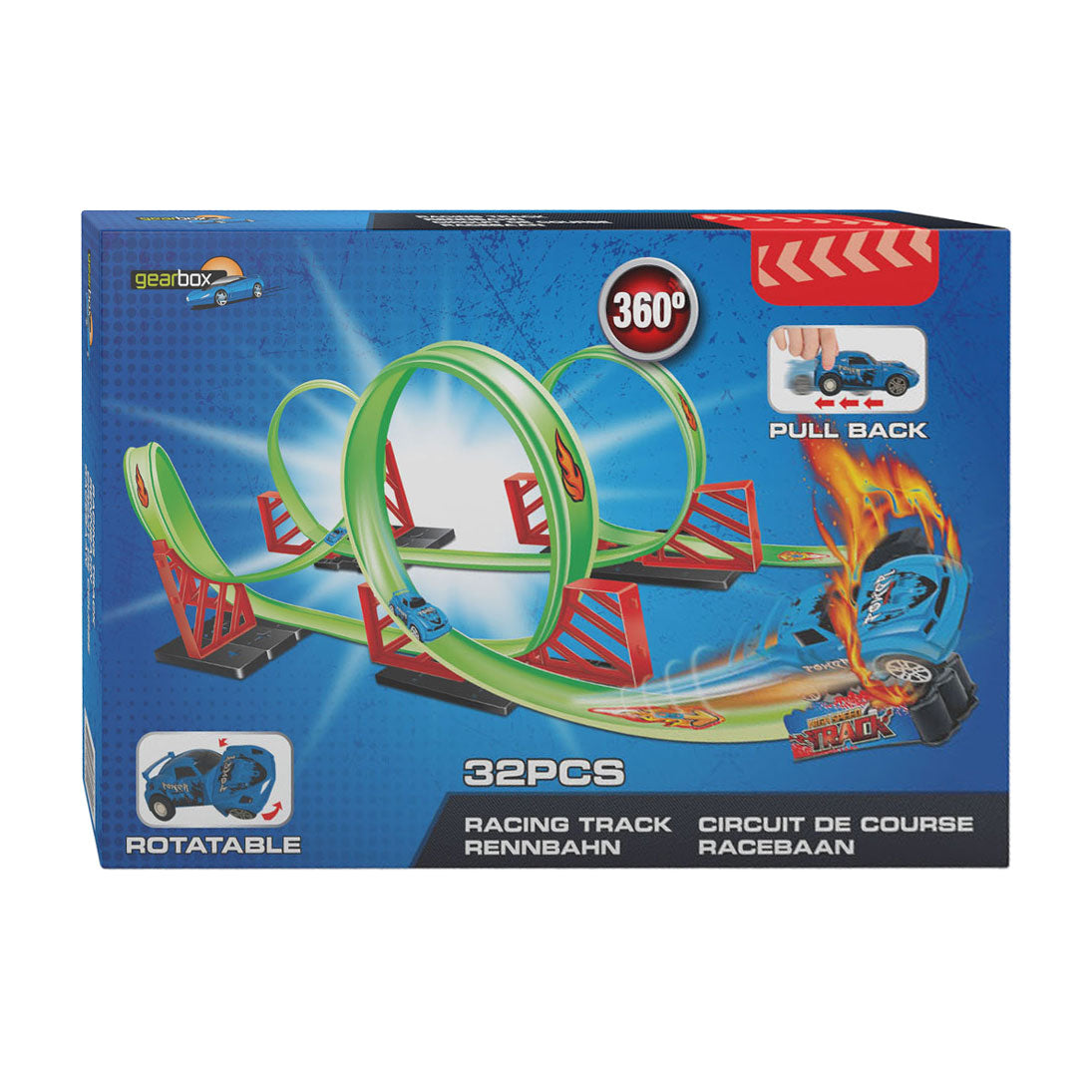 Racebaan Looping met Pullback 360 Auto, 32dlg.