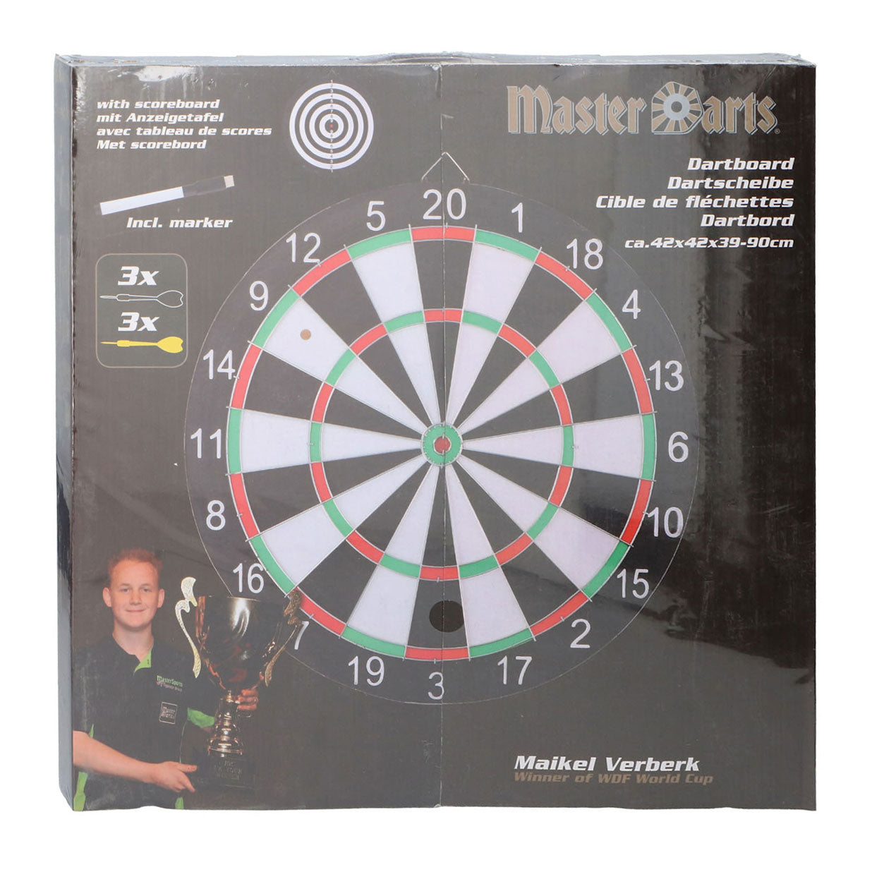 Master darts maikel verberk dartbordset