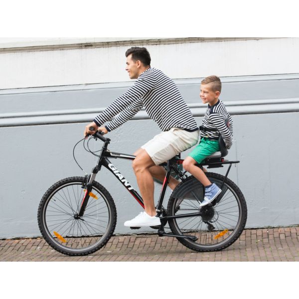 Yepp Thule achterzitje junior budget zwart + yeppie voetjes