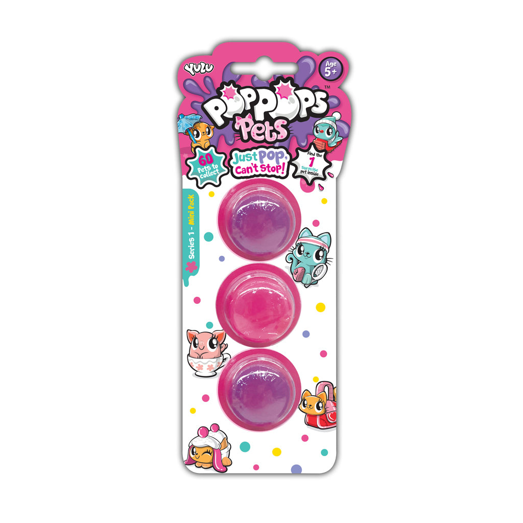 Yulu Poppops Pets serie 1 3 stuks