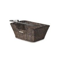 Basil Capri Rattan Look - fietsmand - achterop - bruin