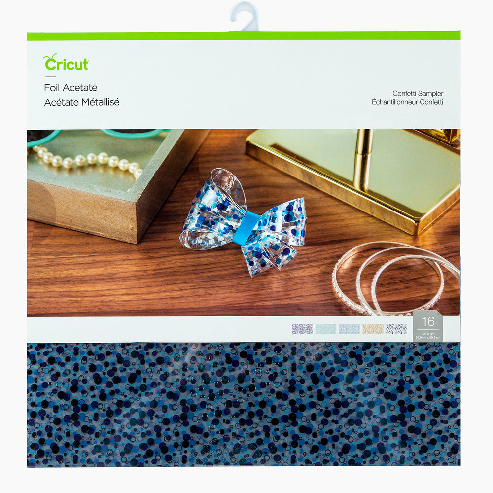 Cricut • folieacetaat sampler confetti