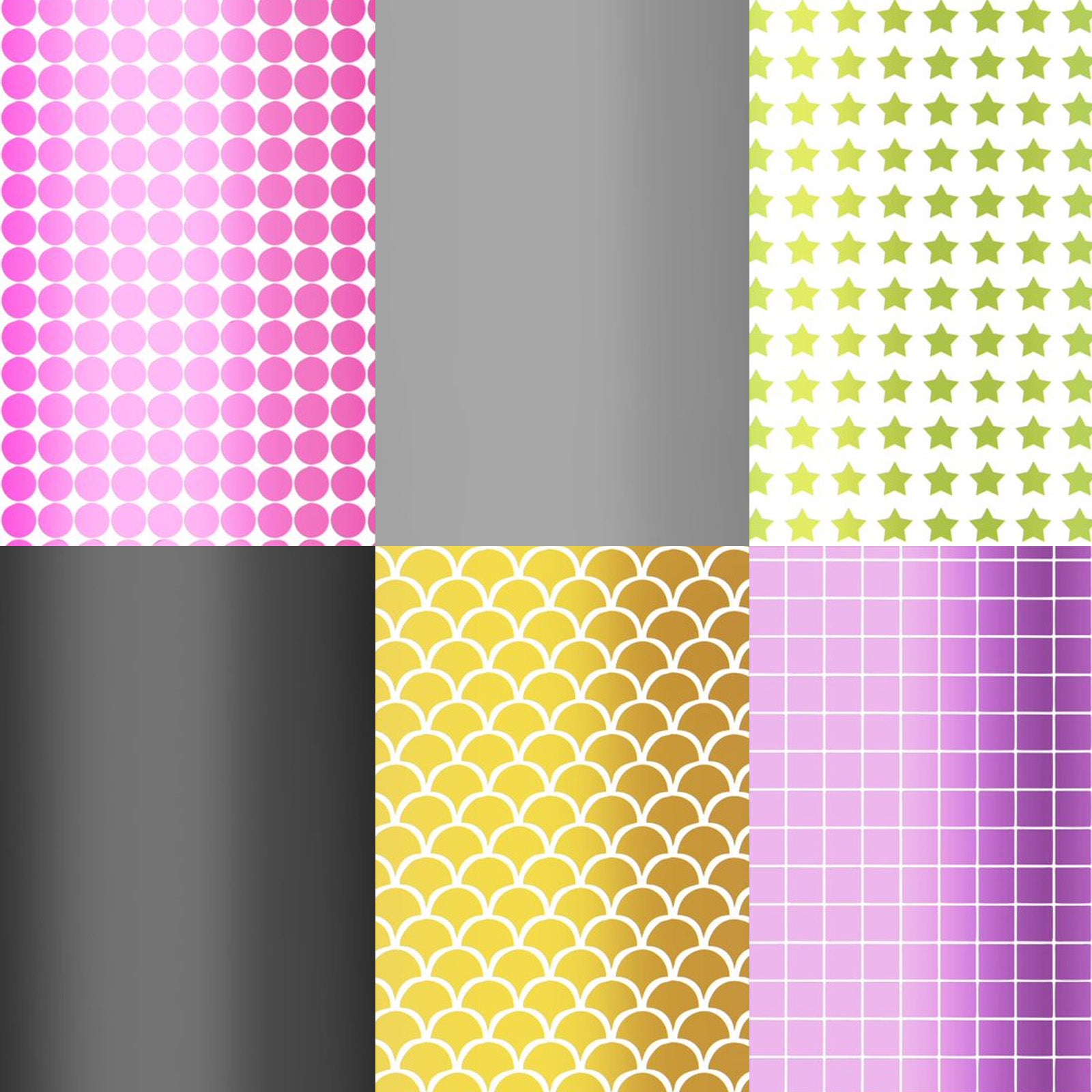 Cricut • premium vinyl mosaic permanent 30,5x122cm metallic vormen