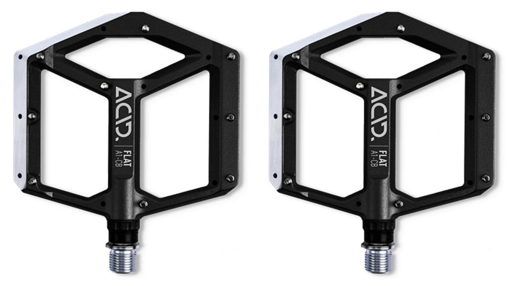 Acid flat a1-cb platform pedals | red