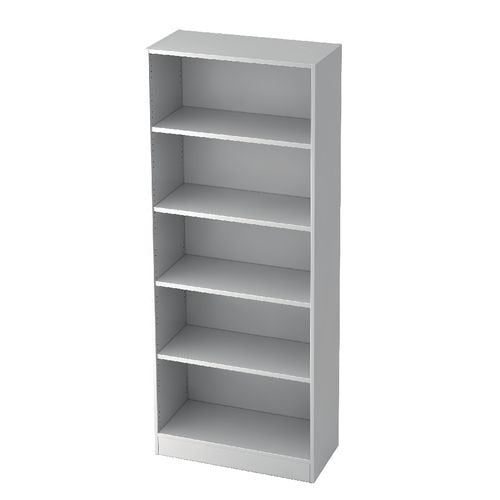 Bach boekenkast hammerer v6000 w hout 80x40x127cm 5 planken wit