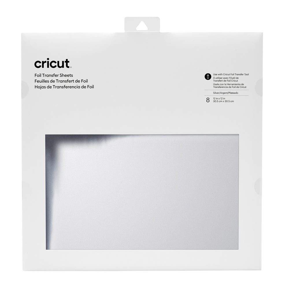 Cricut • transferfolie vel 30x30cm 8 vel zilver