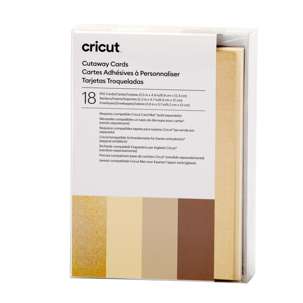 Cricut • cut-away cards neutrals r10