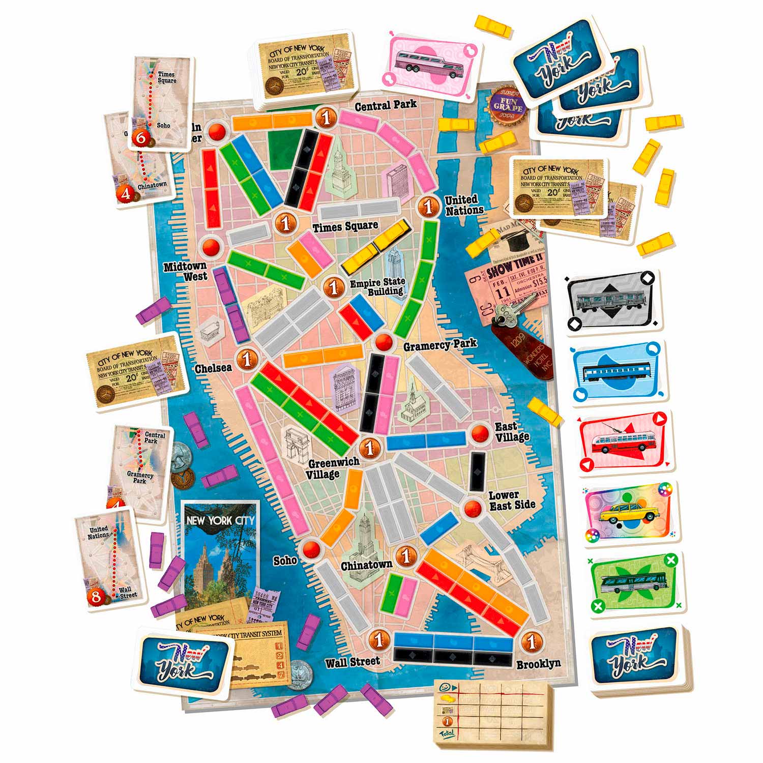Asmodee ticket to ride new york bordspel