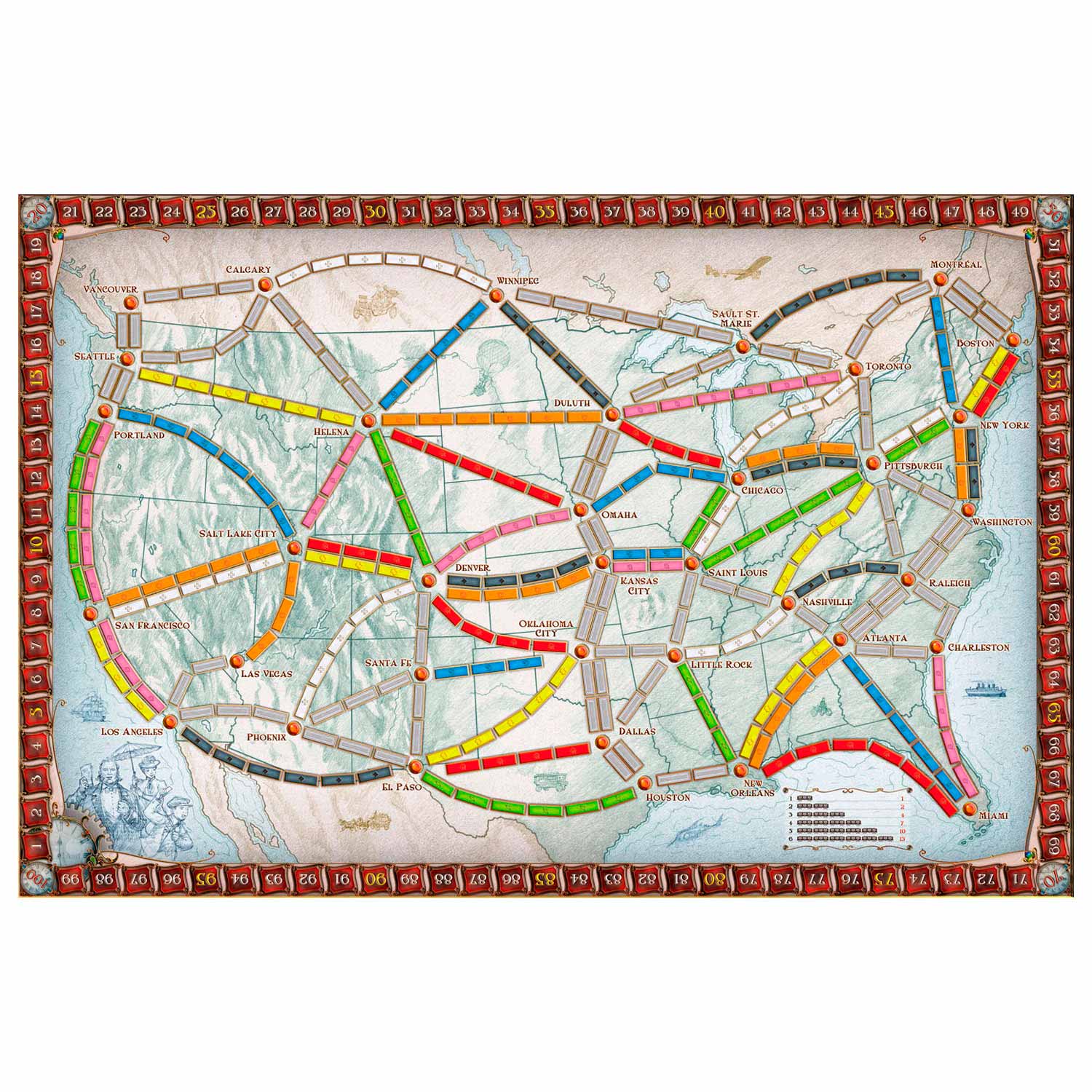 Asmodee ticket to ride usa bordspel