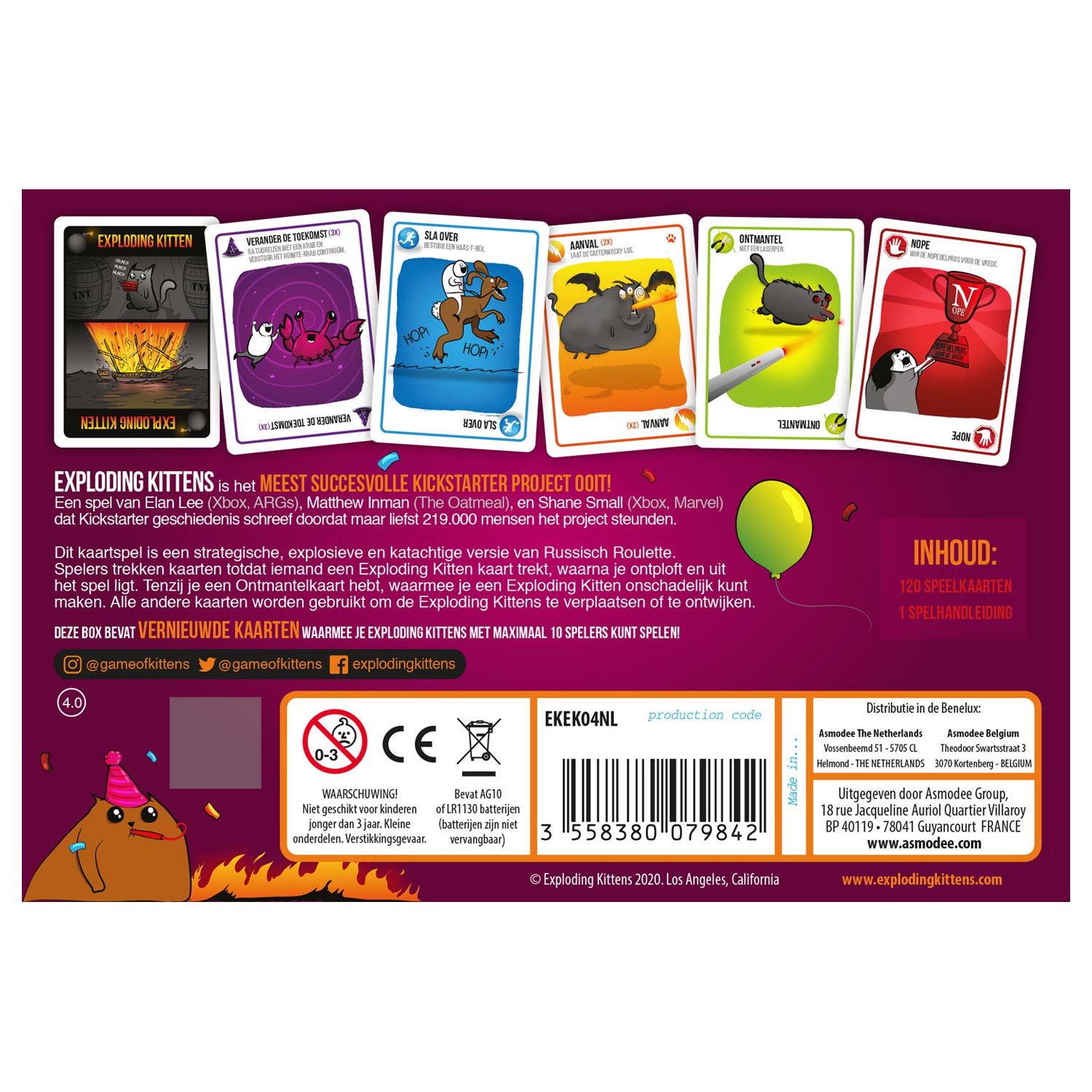 Exploding Kittens Partypakket NL