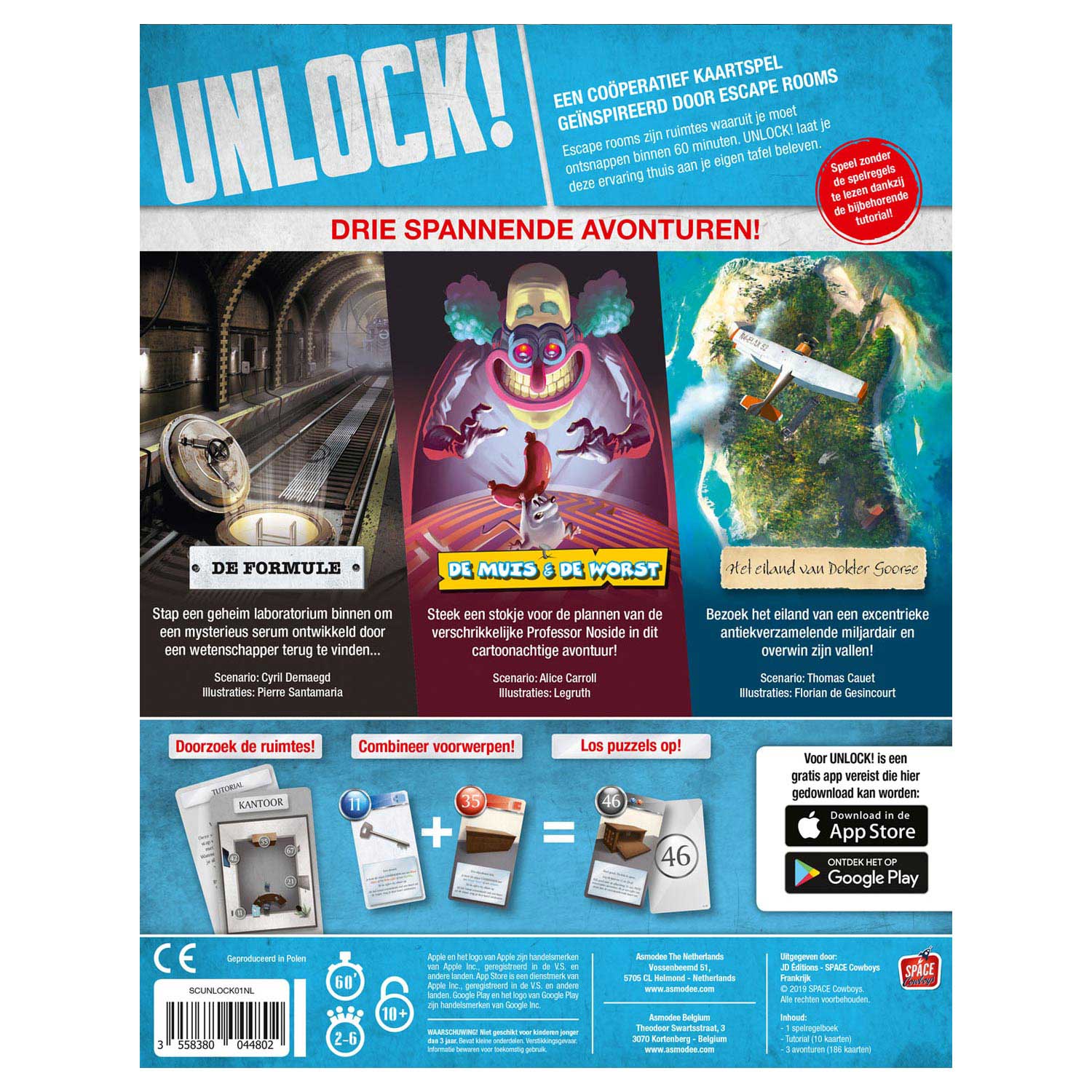 Asmodee Ontgrendel! Ontsnappingsavonturen