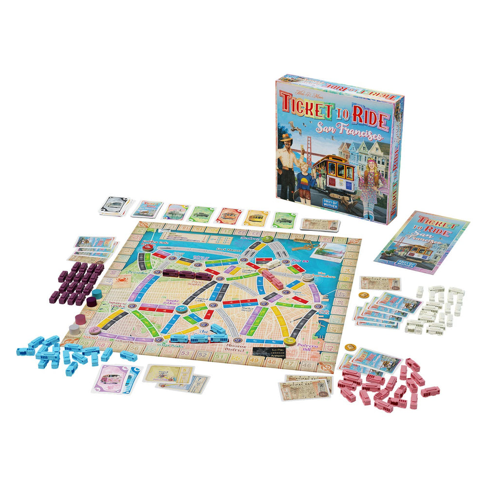 Days of wonder ticket to ride - san francisco bordspel