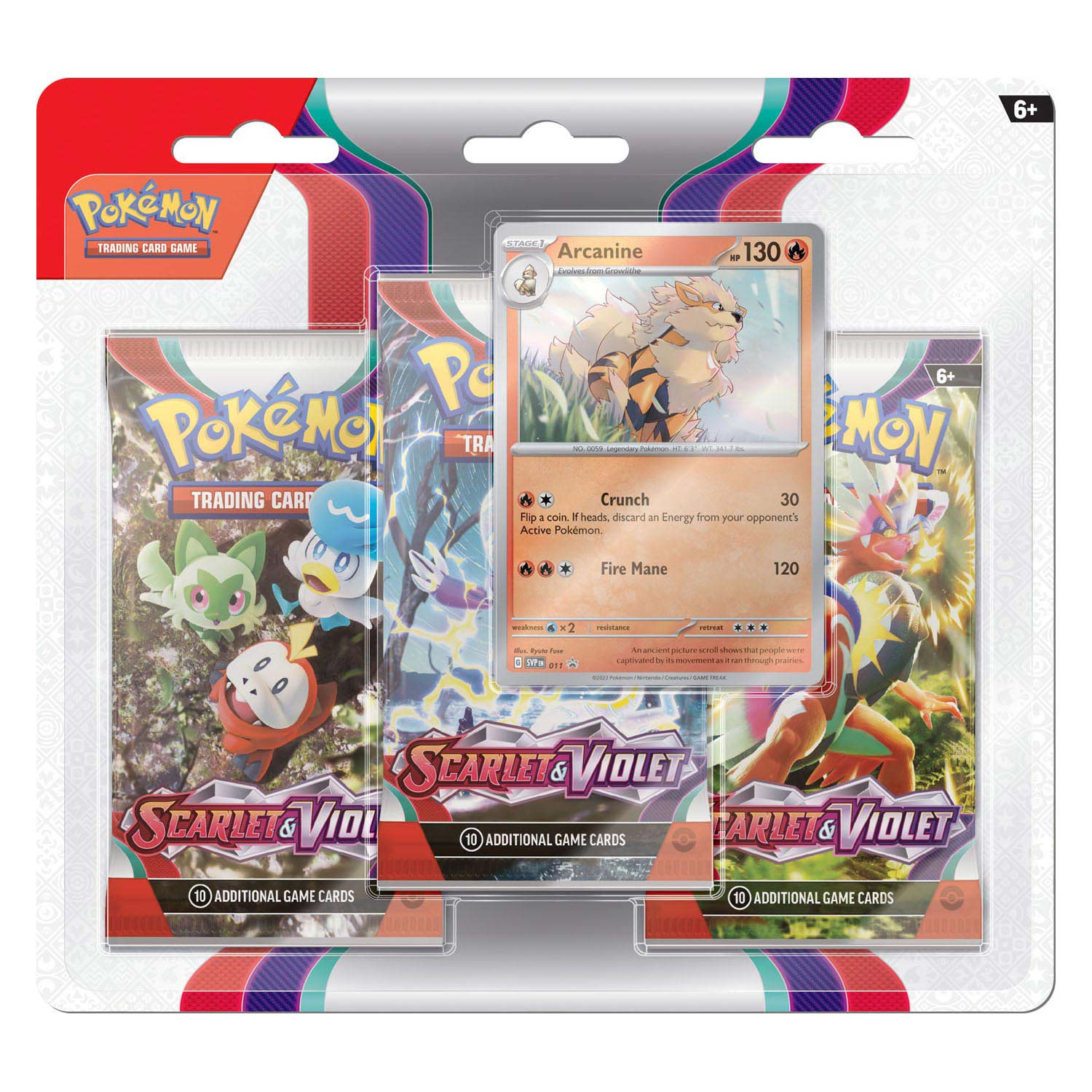 Pokemon TCG Scarlet Violet Boosterblister - Arcanine
