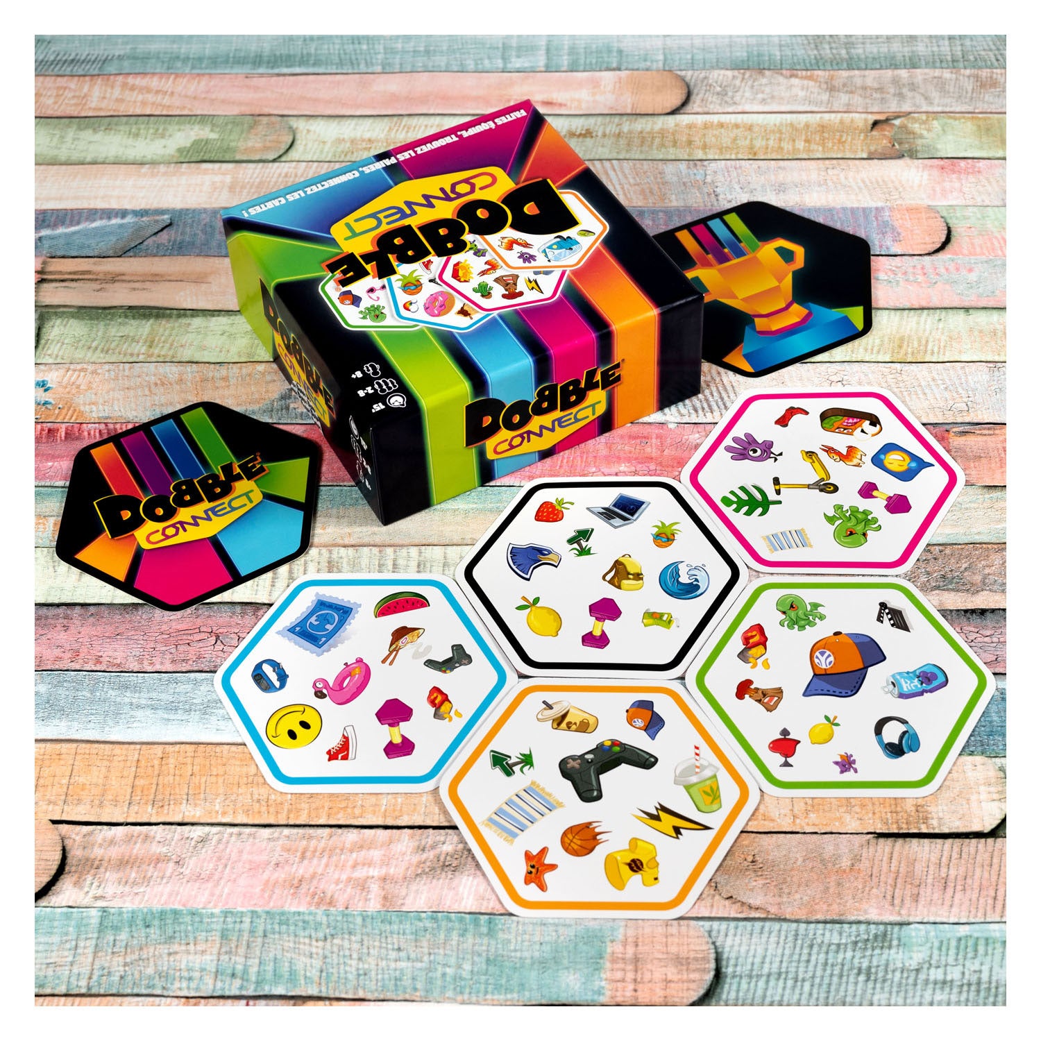 Zygomatic board game studio dobble connect kaartspel