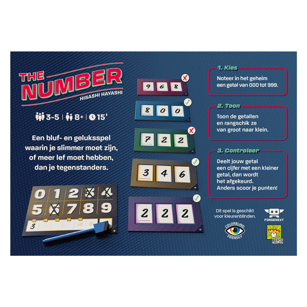 Asmodee Het Nummer Bordspel