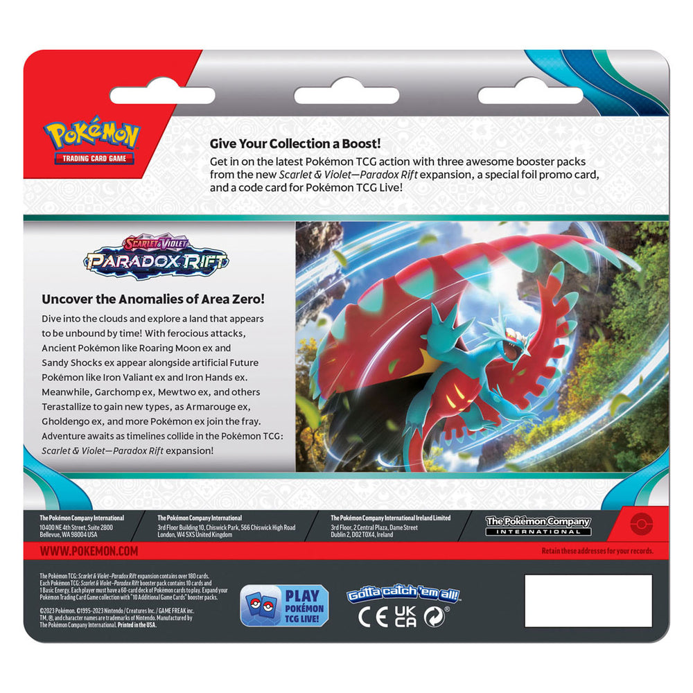 Pokemon TCG SV Paradox Rift Boosterblister - Cetitan