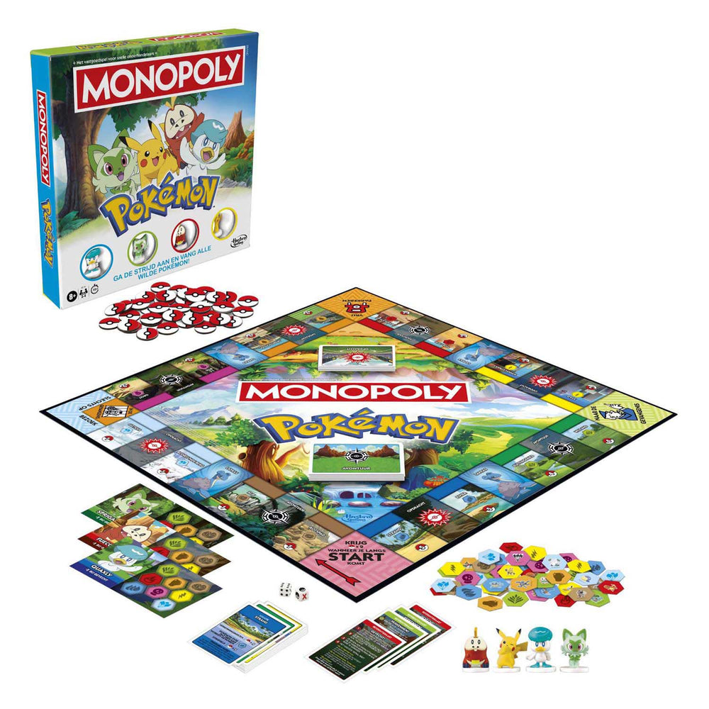 Monopoly pokémon editie - bordspel - gezelschapsspel