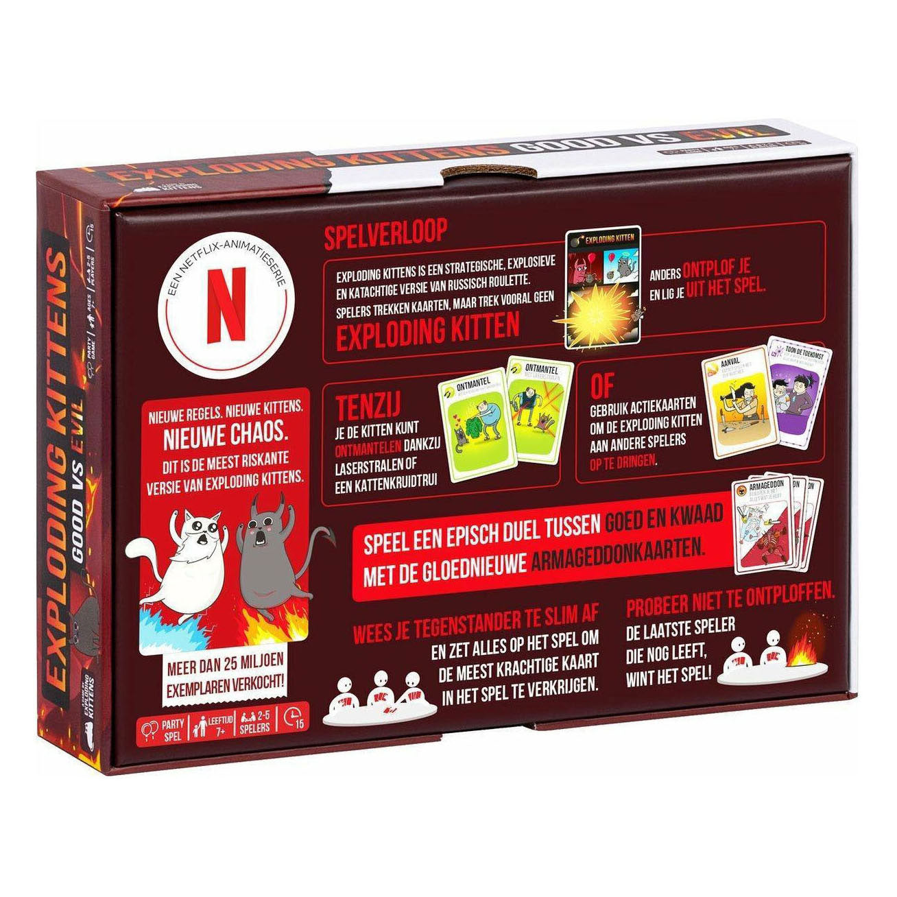 Exploding kittens good vs evil kaartspel