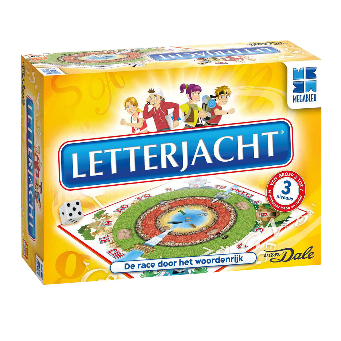 Megableu letterjacht bordspel