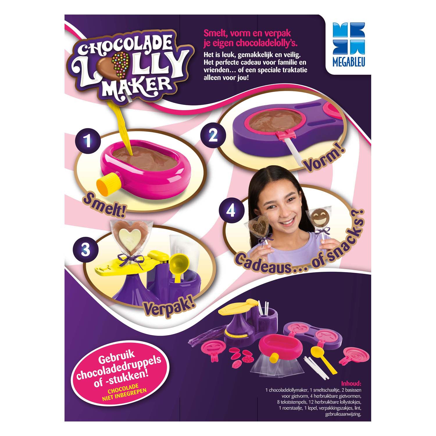 Megableu lollypop chocolade maker