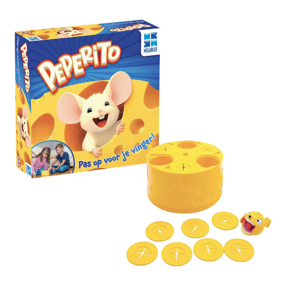 Megableu peperito - grappig spannend kinderspel - bordspel voor kinderen - vanaf 3 jaar - 2-4 spelers - perfect als verjaardagscadeau
