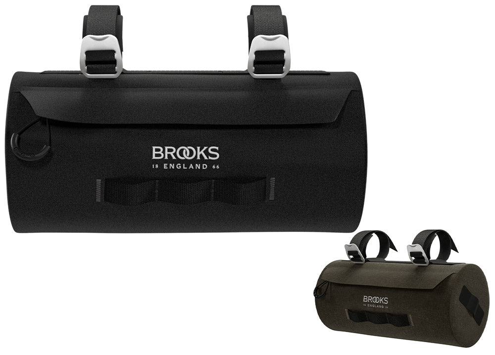 Brooks Scape tasje zwart kleine waterdichte stuurtas voor fietsers