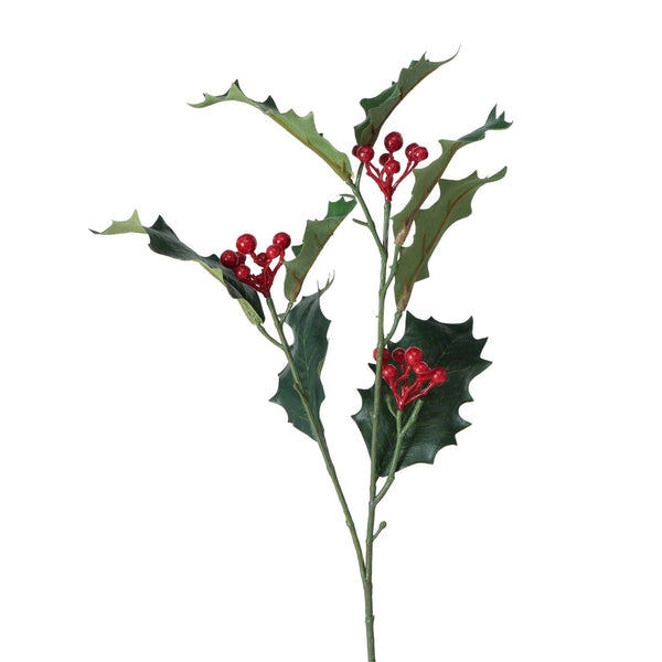 Boltze home decoratietak hulst met rode besjes h50cm