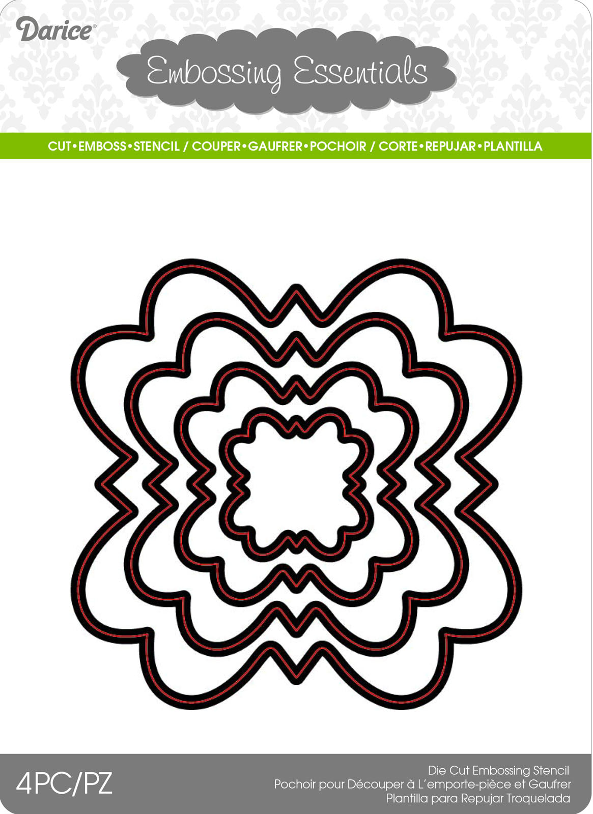 Darice • die cut stencil floal 103x103mm