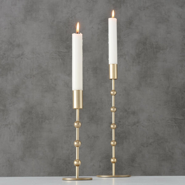 Boltze home kaarsenstandaardset kimberly 2delig goud