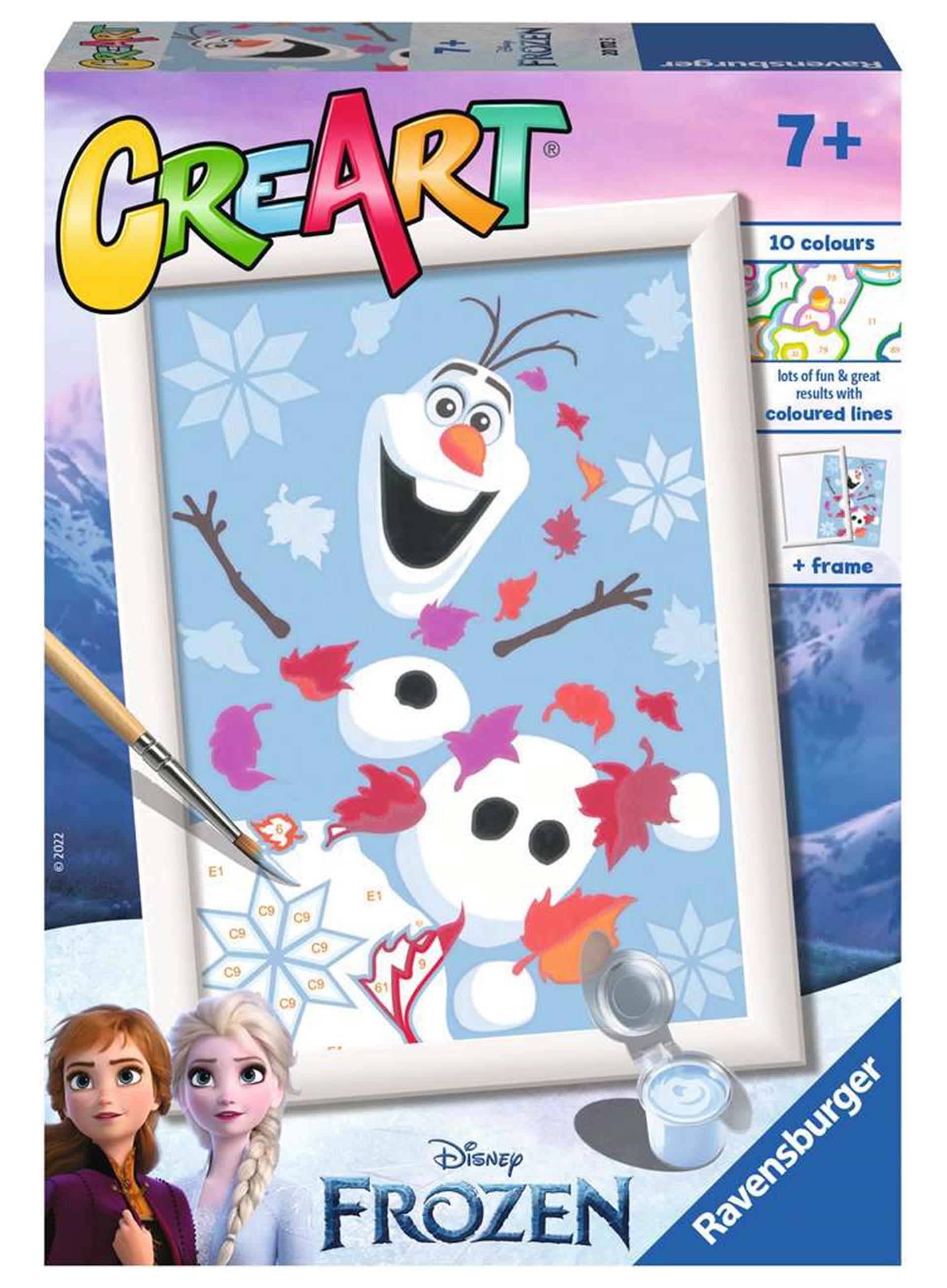 CreArt Schilderen op Nummer - Disney Frozen Vrolijke Olaf