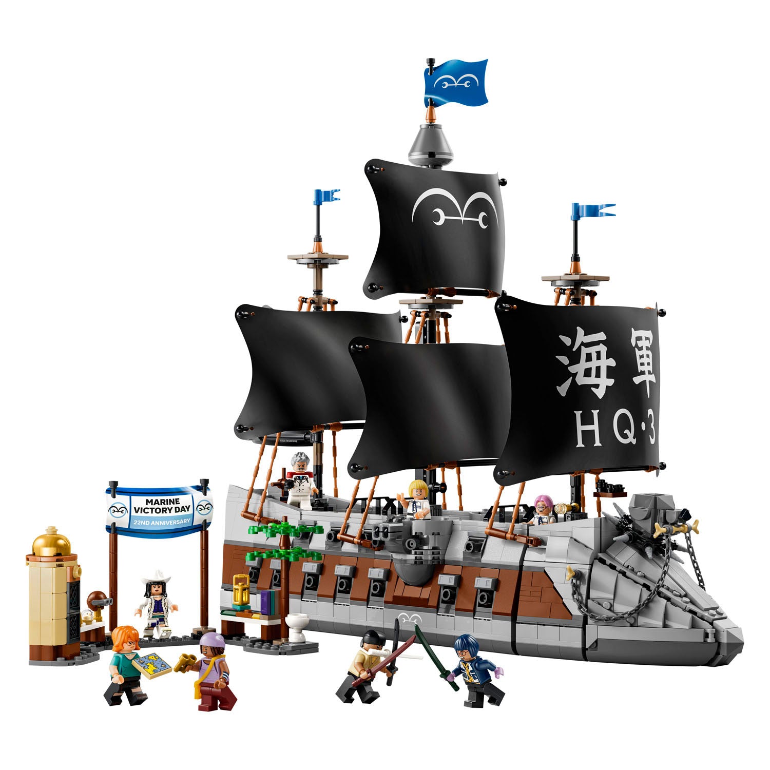 Lego one piece het slagschip van garp piraten speelgoed voor kinderen 75646