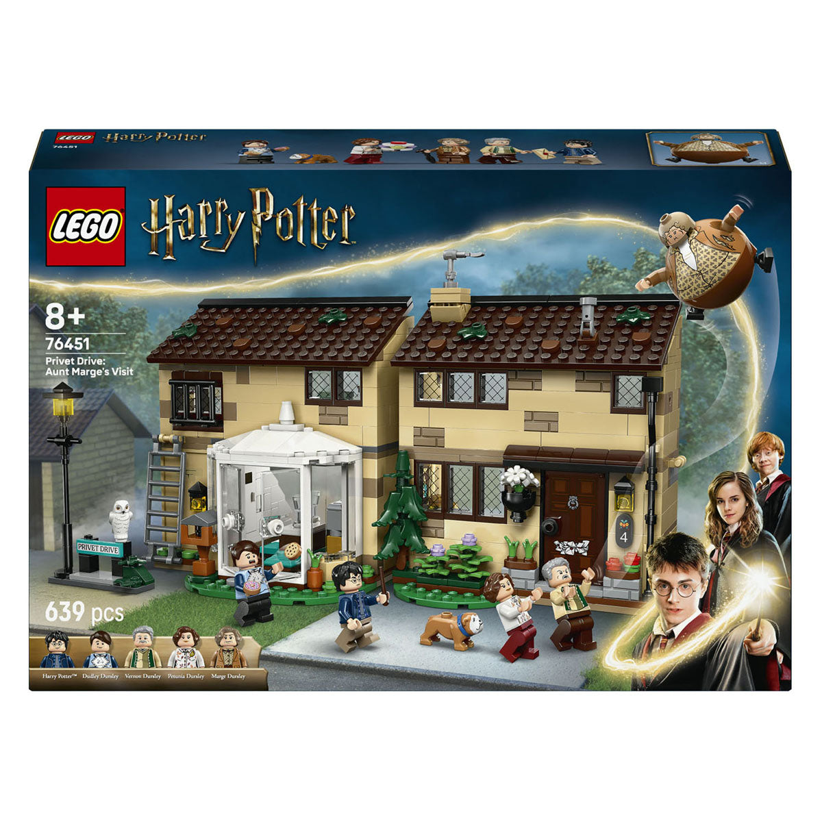 Lego harry potter ligusterlaan: bezoek van tante margot bouwpakket - 76451