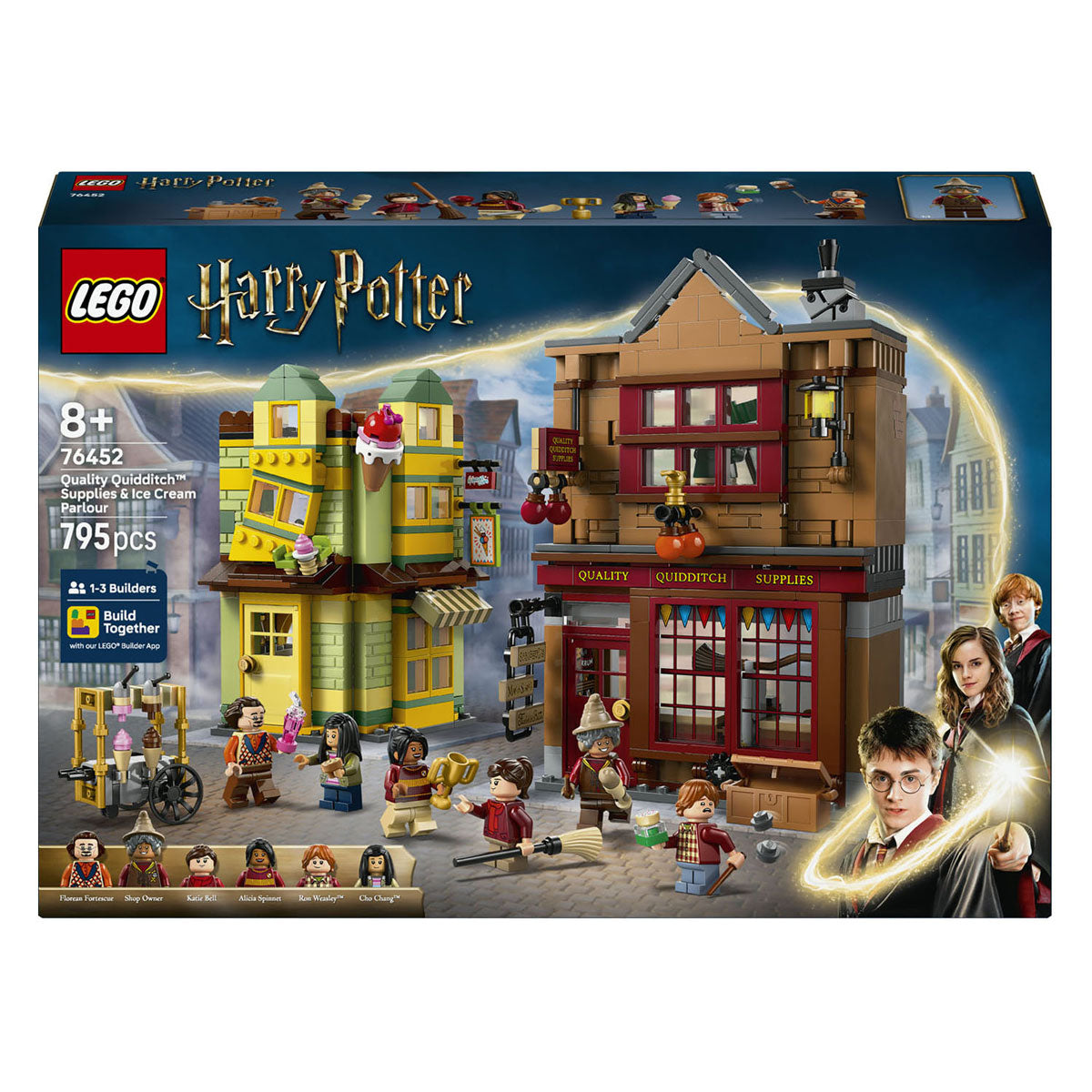 Lego harry potter zwik zwachtels zwerkbalpaleis en ijssalon set - 76452
