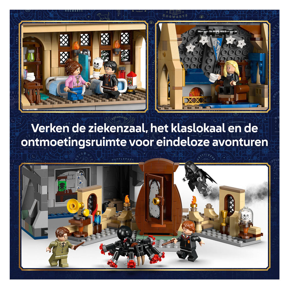 Lego harry potter kasteel zweinstein: ziekenzaal bouwpakket voor kinderen met 7 minifiguren - 76463